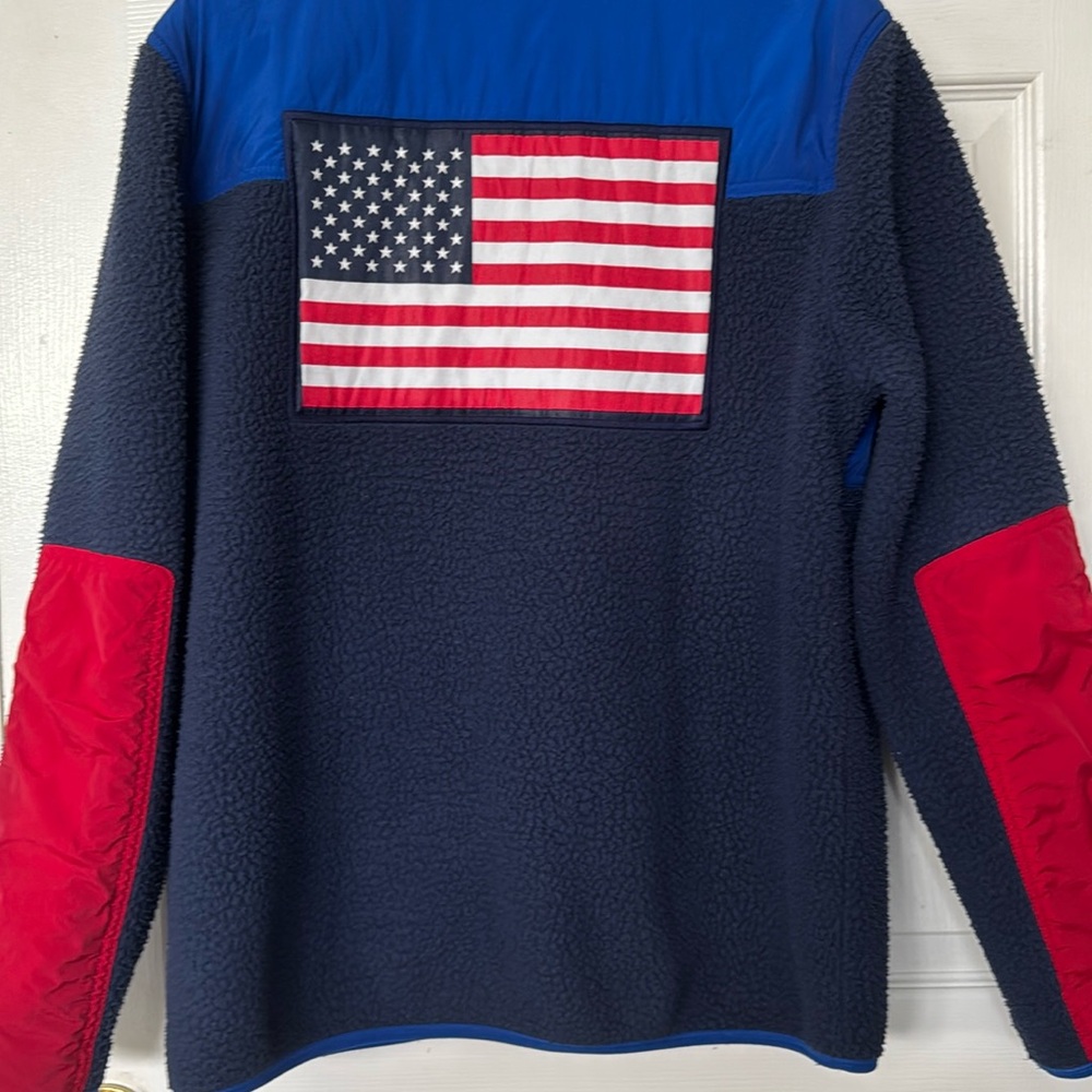 Polo by Ralph Lauren Men's Navy and Royal Blue 2022 Olympic Team Jacket - Picture 8 of 11
